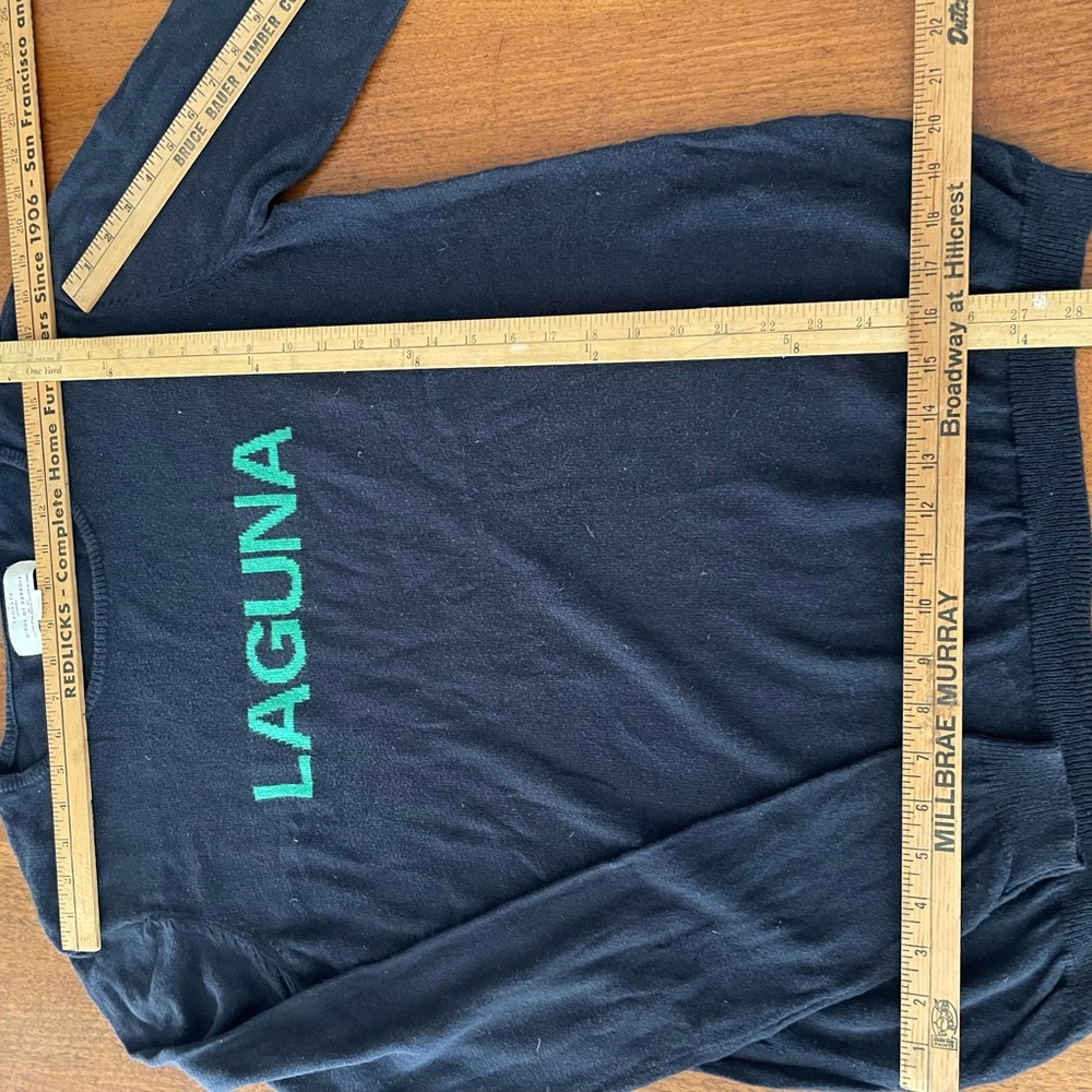 Cotton/cashmere navy light sweater 'LAGUNA' !